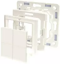 Shelly Group Išmanusis keturių mygtukų Bluetooth jungiklis Shelly BLU Wall Switch 4 Legrand Adapteris