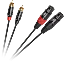 Cabletech XLR - 2RCA jungiamasis kabelis 1m