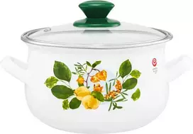 Smaragdiniai puodai ant dangteliu Pigwa 16 cm 2 l EMALIA OLKUSZ