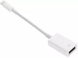 OEM adapteris OTG USB A (lizdas) į Lightning (vyras) baltas