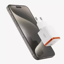 Spigen ArcStation Essential EE301EU – Wall Charger USB-C PD + QC3.0 30W (Baltas)