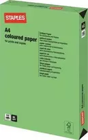Staples Kabės SAKĖLES Spalvotas popierius INTENSIVE COLORS A4 80G, žalia/skaisčiai žalia, sijos 500 lapų