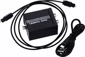 AV adapteris Pawonik Toslink - RCA (Cinch) x2 juodas