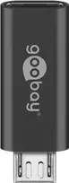 Wentronic Adapterio USB-C lizdas, microUSB 2.0 kištukas Goobay BLK