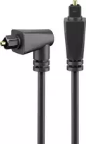 KAMPINIS Toslink optinis kabelis 1x90 laipsnių. Goobay 1m