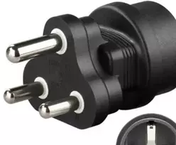 Goobay Pietų Afrikos tinklo adapteris, juoda
