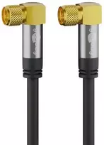 Wentronic FF SAT antenos jungtis Juodas Angle Goobay 3m