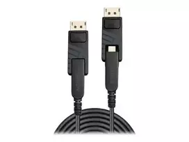 Lindy Laidas - Hibridinis Pluoštinis Mini DisplayPort 1.4 50m 7680x4320@60Hz Atsparūs DP Jungtys