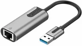 „Vention“ USB 3.0-A į gigabito eterneto adapteris, pilkas, 0,15 m, aliuminio lydinio tipas
