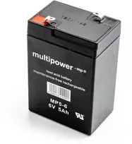 Multipower MP5-6 6V 5Ah AGM Akumuliatorius, nereikalaujantis priežiūros