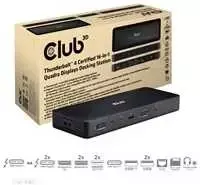 „Club 3D Club3D“ prijungimo stotis 16 viename „ThunderBolt 4“, (2 x „Thunderbolt“, 3 x DP, 2 x HDMI, 3 x USB, RJ45, SD-TF kortelė, 1 x USB-C, 150 W PD)