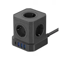 Newell GaN Power Cube 9in1 - juodas