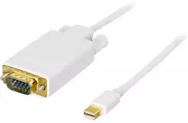 Deltaco DP-VGA201, 2 m, Mini DisplayPort, VGA (D-Sub), Kištukas, Lizdas, Tiesus
