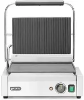 Kontaktinės PANINI kontaktinės grotelės, griovelis viršuje, lygus dugnas, 2200W - Hendi 263662