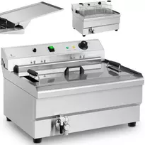 Gruzdintuvė Royal Catering Spurgų keptuvė žuviai ir traškučiams su nusausintuvu 9000 W 30 l 400 V