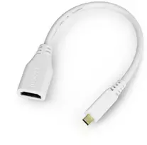 Raspberry MicroHDMI - HDMI adapteris 0.235m Baltas