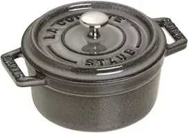 STAUB MINI COCOTTE Mini apvalus ketaus puodas, 250 ml, grafitas
