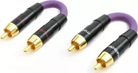 AV adapteris Melodika RCA (Cinch) x2 - RCA (Cinch) x2 violetinė
