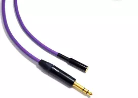 Melodika kabelis Jack 3.5mm - Jack 6.3mm 7m purpurinis