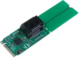 Seeed Studio PCIe 3.0x2 M.2 NGFF raktas B į SATA 3.0 6Gb/s konverteris - 2 prievadai - JMB585 - skirtas Odyssey-X86J4105 - Seeedstudio 103990565