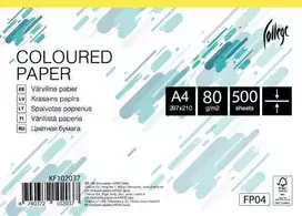 Spalvotas biuro popierius College A4, 80g, geltonos spalvos, 500 lapų