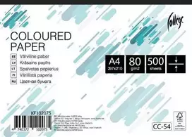 Spalvotas biuro popierius College A4, 80g, juodos spalvos, 500 lapų