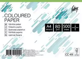 Spalvotas biuro popierius College A4, 80g, žalios spalvos, 500 lapų