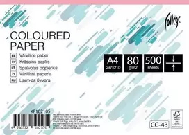 Spalvotas biuro popierius College A4, 80g, rožinės spalvos, 500 lapų