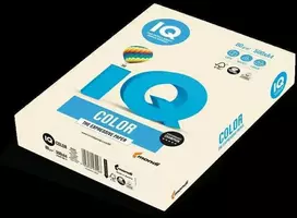 Spalvotas biuro popierius IQ, A4, 80g, EB26, dramblio kaulo spalvos, 500 lapų