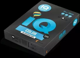Spalvotas biuro popierius IQ, A4, 80g, B100, juodos spalvos, 500 lapų