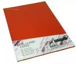 Kartonas College A4/20l, koralų raudonos spalvos CO44, 160g/m2, palaidi lapai