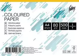 Spalvotas biuro popierius College A4, 80g, geltonos spalvos, 500 lapų