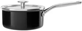 Kitchenaid 2 l emaliuotas puodas su dangčiu juodas