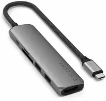 SATECHI 6-in-1 USB-C Slim Multiport Adapteris (Kosminė pilka)