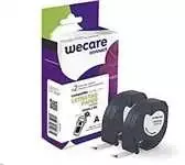 WECARE ARMOR juosta, skirta DYMO S0721510, juoda/balta, 2 x 12 mm x 4 m