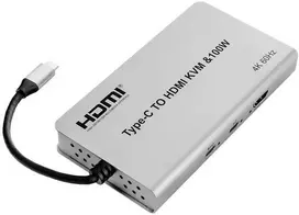 Spacetronik USB-C adapteris HDMI KVM 100W 4K 60Hz SPU-M17