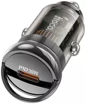 Įkroviklis automobilinis Hoco Z53 30W (USB-C) juodas