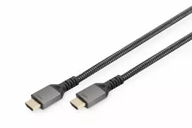 Digitus Aukščiausios kokybės HDMI 2.1 itin didelės spartos 8k60hz UHD jungiamasis kabelis HDMI A/A tipo M/M 3m juodas