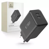 Tech-Protect NC45W-GAN 2-PORT PD45W sieninis įkroviklis - juodas