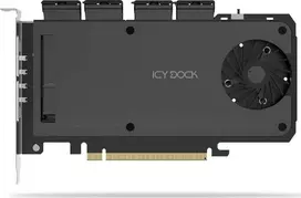 Icy Dock Adapteris 4 x M.2 NVMe SSD Mobile Rack Adapteris Card f