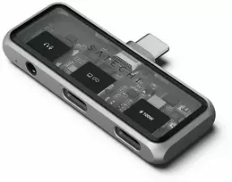Adapteris ŠAKOTĖ 3in1 USB C Satechi Mobile XR ST-HXRAJM erškėčiai pilka