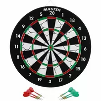 Dvipusė smiginio lenta MASTER 37 cm + 6 smiginis