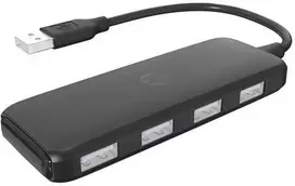 HP USB (2.0) hub 4-port, DHC-CT110C, juoda, Hewlett-Packard