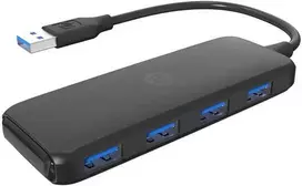 HP USB (3.0) hub 4-port, DHC-CT110, juoda, Hewlett-Packard