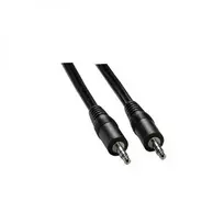 Audio Kabelis Jack (3,5mm) M - Jack (3,5mm) M, 1.5m, juoda, Logo, EOL