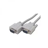 Video Kabelis VGA (D-Sub) (M) - VGA (D-Sub) (M), 2m, pilka, Logo