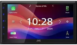 Automagnetola Automobilinis monitorius JVC KW-M595DBT automobilinis medijos imtuvas - Juodas, su Wi-Fi ir Bluetooth