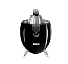 Sulčiaspaudė Citrusinė Spaudimo Mašina - Unold Citrus Press Power Juicy 300W, svirties rankena, 2 antgaliai, juoda sidabrinė