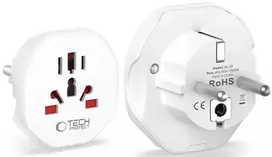TECH-PROTECT UNIVERSAL TRAVEL ADAPTER FROM EU Baltas