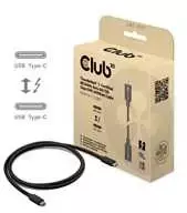 Club 3D Club3D Thunderbolt 5 kabelis, 80/120Gbps, sertifikuotas kabelis, 1x 4K540Hz, 2x8K240Hz, PD 240W, 1m
